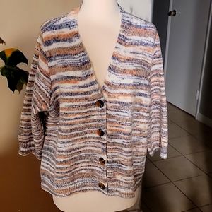 NWT- Lane Bryant Muti color 4 button Cardigan